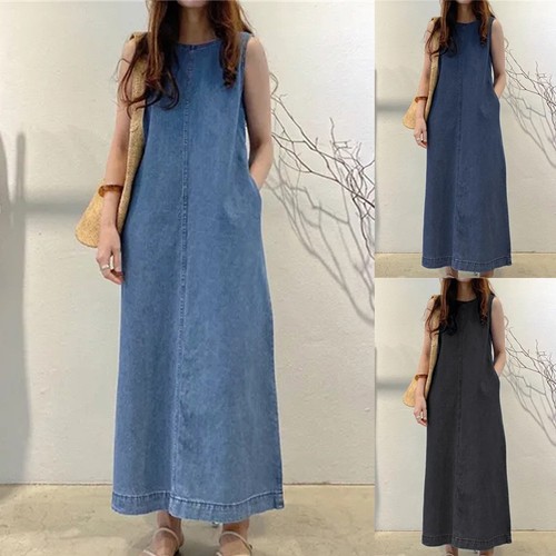 Women sleeveless denim - women,