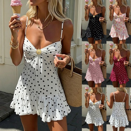 Women polka dot - polka, mini
