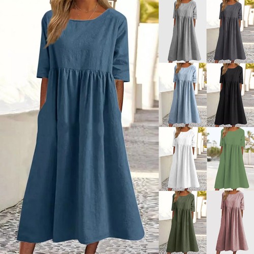 Womens short sleeve - sleeve, midi