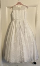 Linzi Jay Dress White Age 7