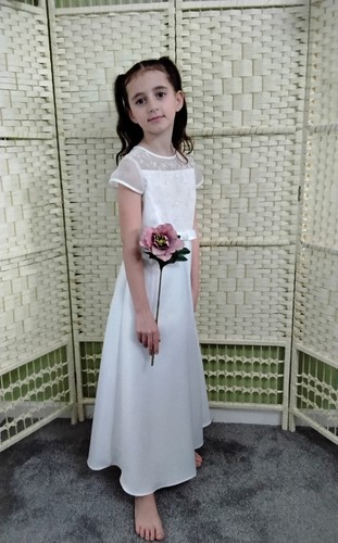 Girls dress white - girls, 8